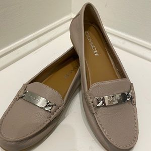Coach taupe loafers